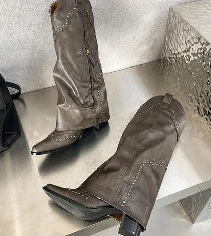 Vintage shaft boot ★